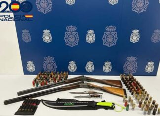 Detenido dos varones de Andújar de 20 y 51 años acusados de disparar contra la fachada de una vivienda en Jaén