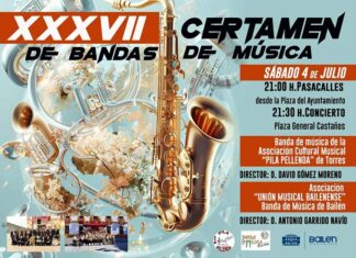 El Pórtico de Fiestas de Julio acoge XXXVII Certamen de Bandas de Música