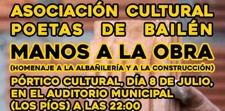 En el Pórtico Cultural le llega el turno a Asociación Cultural Poetas de Bailén presenta ‘Manos a la Obra»