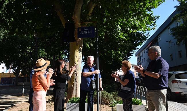 El parque de la Asociación de Vecinos San José toma el nombre de Juan Gil, quien fue presidente durante más de 15 años