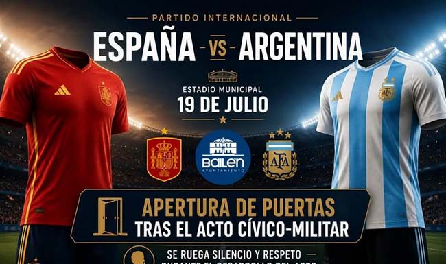 El Ayuntamiento instala una pantalla gigante para disfrutar de la final del Mundial que enfrentará a España